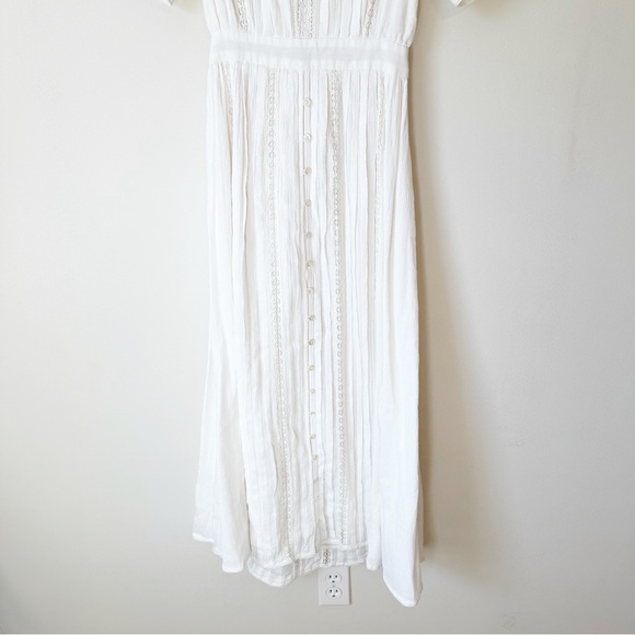 Spell Jolene Elegant White Lace Boho Feminine Flirty Romantic Dress - Picture 7 of 11